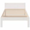 vidaXL Cadre de lit sans matelas blanc 90x200 cm bois de pin massif