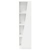 vidaXL Meuble d'angle Blanc brillant 27,5x27x102cm Bois d'ing&eacute;nierie
