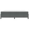 vidaXL Lit &agrave; ressorts avec matelas Gris fonc&eacute; 200 x 200 cm tissu