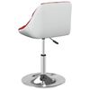 vidaXL Tabouret de bar Rouge bordeaux et blanc Similicuir