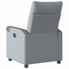 vidaXL Fauteuil inclinable électrique Gris clair Tissu