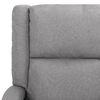 vidaXL Fauteuil de massage inclinable Gris clair Tissu