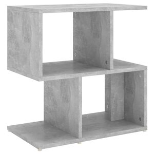 vidaXL Table de chevet gris b&eacute;ton 50x30x51,5 cm bois d'ing&eacute;nierie