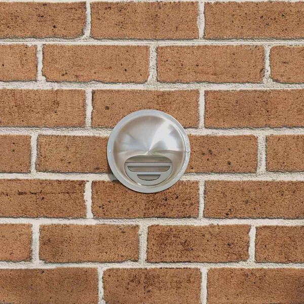 vidaXL Couvre-vent Air 2 pcs Argent 100 mm Acier inoxydable