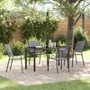 vidaXL Ensemble de salle &agrave; manger pour jardin 5 pcs Anthracite