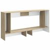 vidaXL Table console Ch&ecirc;ne Sonoma 155 x 29 x 74 cm Bois d&rsquo;ing&eacute;nierie
