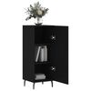 vidaXL Buffet Noir 34,5x34x90 cm Bois d'ing&eacute;nierie
