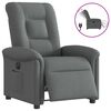 vidaXL Fauteuil inclinable &eacute;lectrique Gris fonc&eacute; Tissu