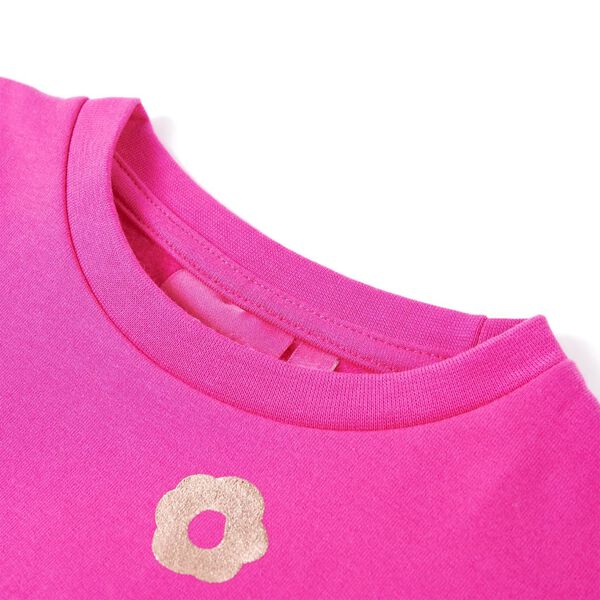 Sweatshirt pour enfants rose foncé 116