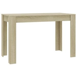 vidaXL Table &agrave; manger Ch&ecirc;ne sonoma 120x60x76 cm Bois d'ing&eacute;nierie