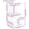 vidaXL Arbres &agrave; chat avec plates-formes cr&egrave;me 98,5 cm