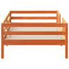 vidaXL Cadre de lit sans matelas cire marron 75x190 cm bois pin massif