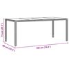 vidaXL Ensemble de salle &agrave; manger pour jardin 7 pcs Beige polyrotin