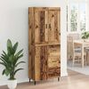 vidaXL Haut Armoire avec tiroir 2 pcs Bois ancien Bois d'ing&eacute;nierie