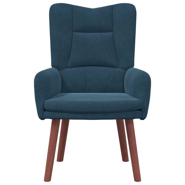 vidaXL fauteuil Bleu 63 x 67 x 94 cm Velours