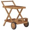 vidaXL Chariot &agrave; th&eacute; Bois de teck solide