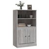 vidaXL Buffet haut sonoma gris 60x35,5x103,5 cm bois d'ing&eacute;nierie