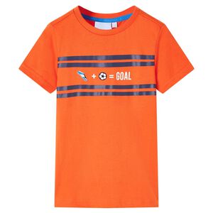 T-shirt pour enfants orange fonc&eacute; 116