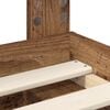 vidaXL Cadre de lit Bois ancien 160 x 200 cm Bois de pin massif