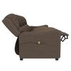 vidaXL Fauteuil de massage inclinable à 4 places taupe tissu