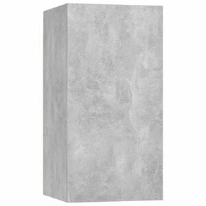 vidaXL Meuble TV Gris b&eacute;ton 30,5x30x60 cm Bois d&rsquo;ing&eacute;nierie