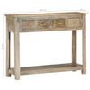 vidaXL Table console 100x30x76 cm Bois de manguier massif