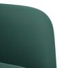 vidaXL Fauteuil avec accoudoirs vert fonc&eacute; 54 cm velours