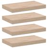 vidaXL &Eacute;tag&egrave;res flottantes 4 pcs 40x23,5x4 cm bois d'ing&eacute;nierie
