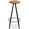 vidaXL Tabourets de bar lot de 2 bois massif de récupération