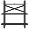vidaXL &Eacute;tag&egrave;re Ch&ecirc;ne noir 100 x 33,5 x 102 cm Bois d'ing&eacute;nierie