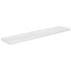 vidaXL &Eacute;tag&egrave;re murale flottante Blanc brillant 120x23,5x3,8 cm MDF