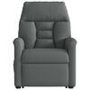 vidaXL Fauteuil inclinable Gris fonc&eacute; Tissu