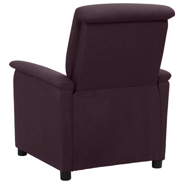 vidaXL Fauteuil inclinable Violet Tissu