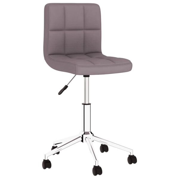 vidaXL Chaises pivotantes &agrave; manger lot de 4 taupe tissu