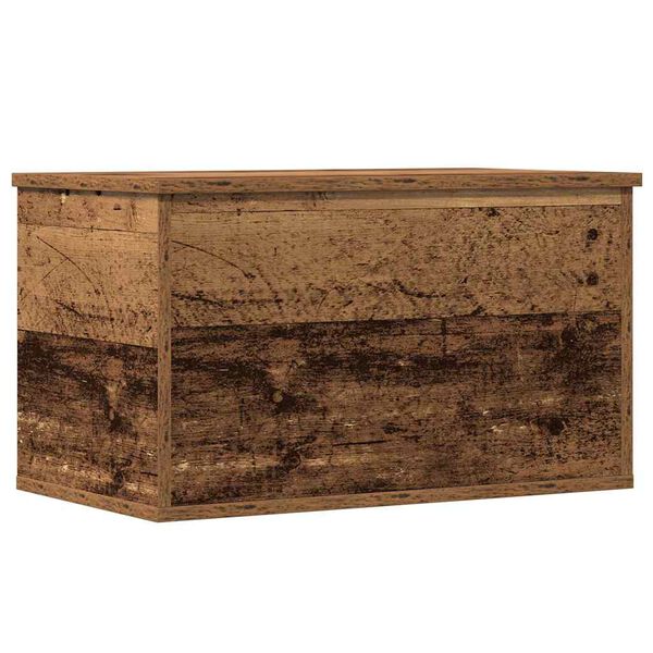 vidaXL Bo&icirc;te de Rangement avec stockage Bois Ancien 60 x 35 x 35 cm