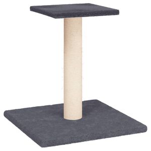 vidaXL Arbre &agrave; chat avec plate-forme gris fonc&eacute; 38 cm
