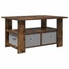 vidaXL Table basse Ch&ecirc;ne fum&eacute; 77 x 55 x 42 cm Bois d'ing&eacute;nierie