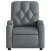 vidaXL Fauteuil de massage inclinable gris similicuir