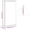 vidaXL Armoire de bain &agrave; miroir d'angle gris 30x24x60 cm