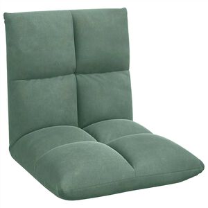 vidaXL Fauteuil de sol Vert Mer 50 x 61 x 57 cm Velours