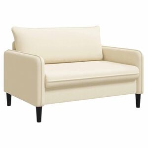 vidaXL Fauteuil XXL Cr&egrave;me Velours