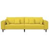 vidaXL Canap&eacute; Jaune 250 x 77 x 76 cm Velours