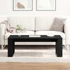 vidaXL Table Basse Chêne noir 102 x 50 x 35 cm Bois d'ingénierie