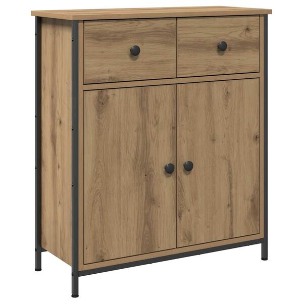 vidaXL Buffet chêne artisanal 70x30x80 cm bois d'ingénierie