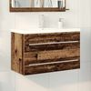 vidaXL Meuble de Lavabo de Salle de Bain avec tiroir 2 pcs Bois Ancien