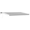 vidaXL Store r&eacute;tractable manuel avec LEDs Anthracite et blanc 4 x 2 m