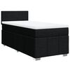 vidaXL Sommier &agrave; lattes de lit et matelas Noir 80x200 cm Tissu