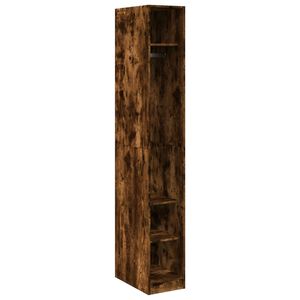 vidaXL Garde-robe ch&ecirc;ne fum&eacute; 30x50x200 cm bois d'ing&eacute;nierie