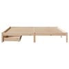 vidaXL Cadre de lit sans matelas 180x200 cm bois massif de pin
