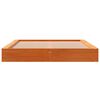 vidaXL Cadre de lit sans matelas cire marron 140x200cm bois pin massif